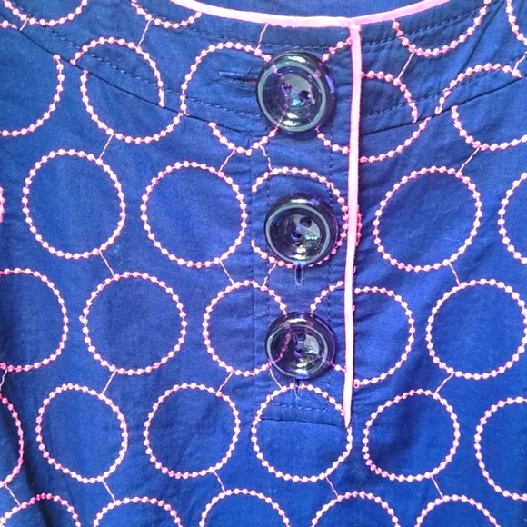 Lilly Pulitzer Embroidered Circle Ombre Fringe Dress Size 6 - Picture 9 of 16